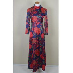 Emilio Borghese Roma Vintage 60s 70s Floral Dress